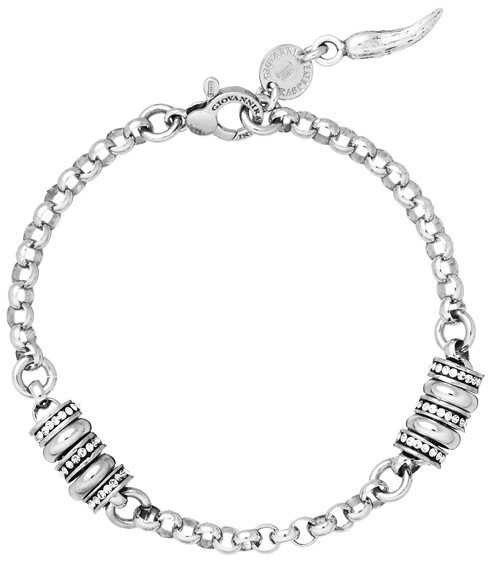 Armband Giovanni Raspini Dame Charms in Silber Cristallo 08978 - 08978